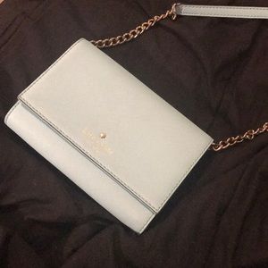 small blue kate spade bag